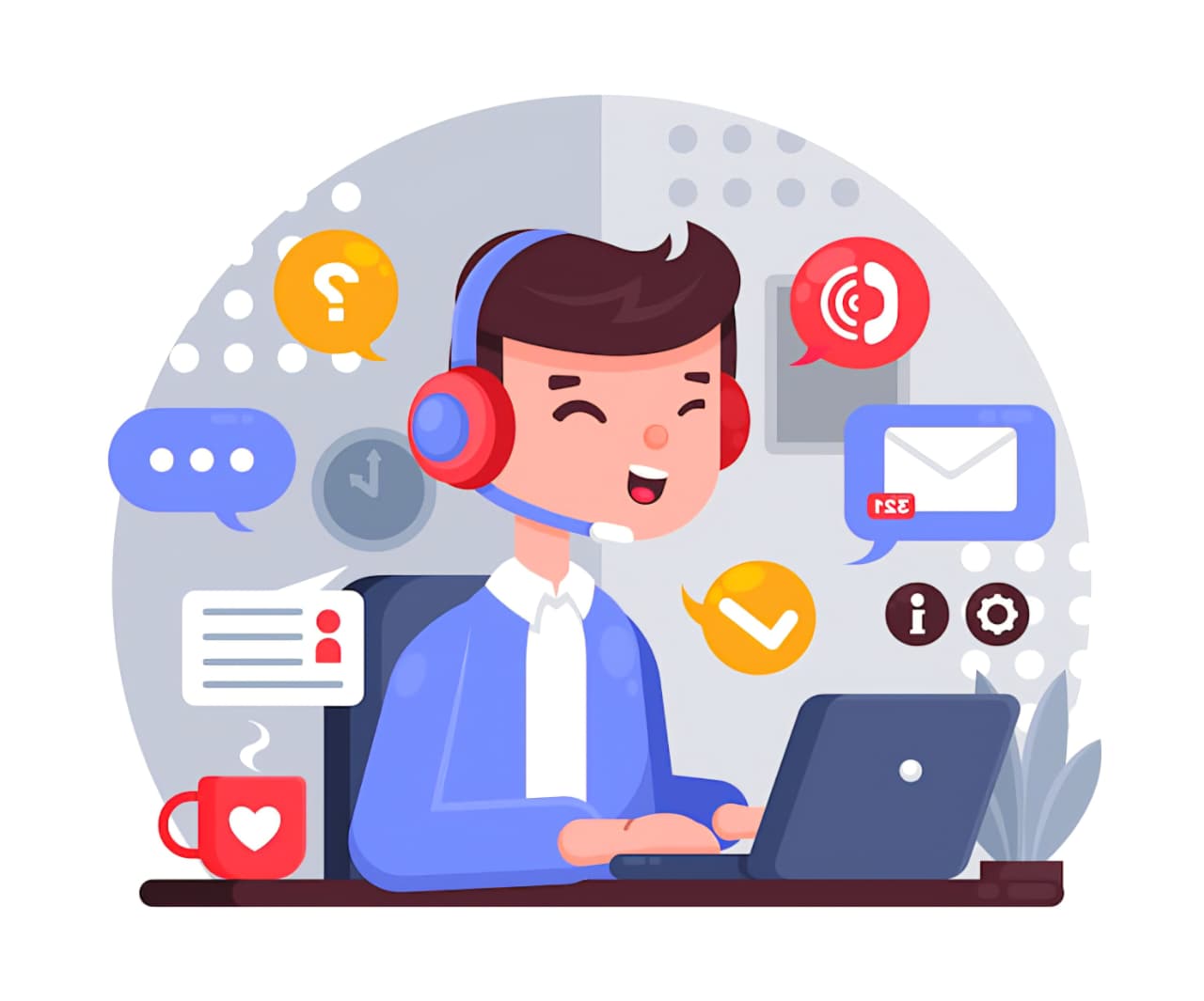 Contact illustration
